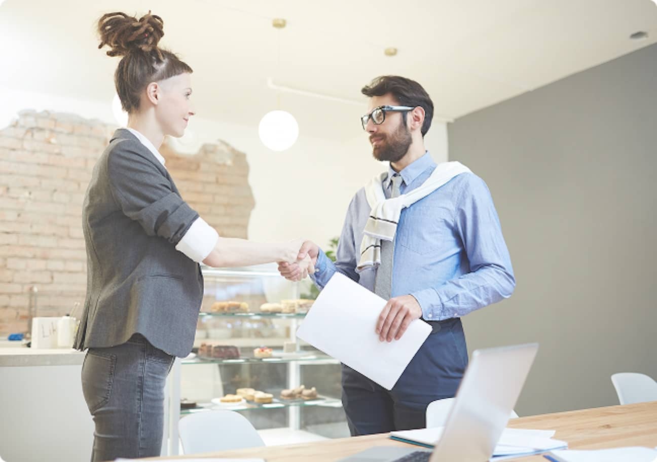 Business handshake